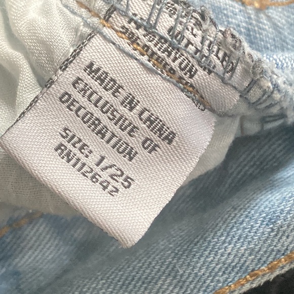 BLUE SAVVY BAGGY CINCHED WAIST JEANS IN SIZE 1/25 - Picture 5 of 5